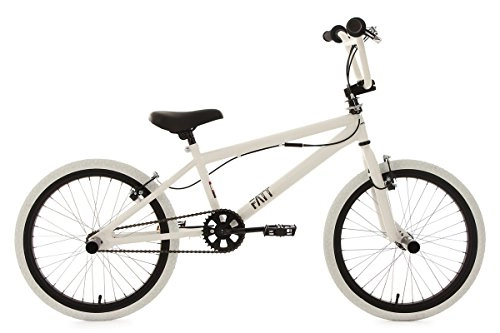 BMX : KS Cycling 602B BMX Freestyle Mixte Enfant, Blanc, 20"
