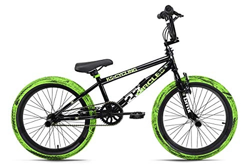 BMX : KS Cycling BMX Freestyle 20" „23 Circles“ noir-vert 20'' Jeunesse unisexe, 25