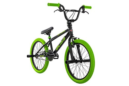 BMX : KS Cycling BMX Freestyle 20" Bliss Noir / Vert 28 cm