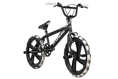 BMX : KS Cycling BMX Freestyle Crusher Unisexe 20" Noir / Blanc 28 cm