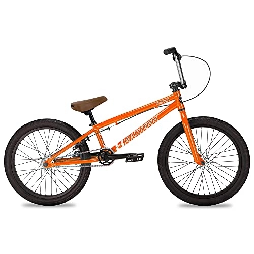 BMX : Vélo BMX Eastern Bikes Lowdown 20 Pouces, Cadre en Acier Haute résistance (Orange)