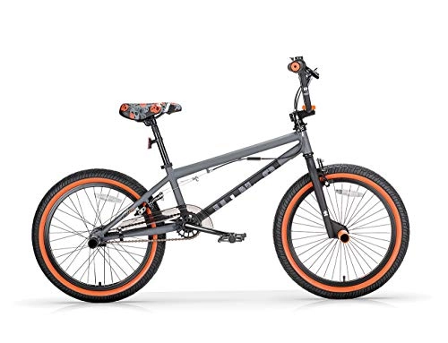BMX : Vélo BMX Freestyle 20 U-N+O MBM gris orange