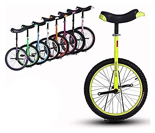 Monocycles : 16"Vélo monocycle, monocycle Unisexe Heavy Duty Steel Cadre et Roue Alliage, monocycle de Roue pour Enfants et débutants Dont la Hauteur de 120-140cm (Color : Yellow, Size : 16 inch Wheel)