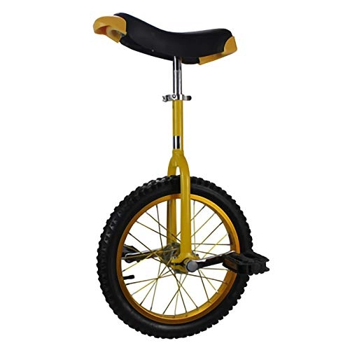 Monocycles : 20 Pouces Monocycle Simple Balancier Roue de vélo Formateur Monocycle Support Freestyle Monocycle Anti-Skid Acrobatie Bike (Color : Yellow, Size : 20inch)