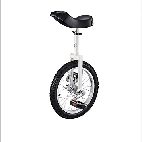 Monocycles : AA100 Monociclo de 20 pulgadas Para adultos al Aire Libre, jóvenes, Hombres y Mujeres, ejercicio de equilibrio, Ciclismo, monociclo competitivo, Blanc