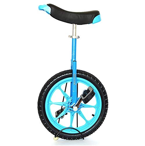 Monocycles : aedouqhr Monocycle Enfants / Filles / Garçons 16 Pouces Roue Monocycle, 7 / 8 / 9 / 10 Ans Enfant Sport de Plein Air Équilibre Vélo, Pneu Antidérapant et Pédales (Couleur : Bleu)