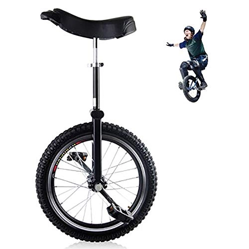 Monocycles : aedouqhr Monocycle monocycle d'extérieur à Roues de 24 Pouces, Adultes / débutants (Hauteur supérieure à 1, 8 m / 5, 9 Pieds), Balance colorée résistante, Amusant / Exercice (Couleur : Noir)