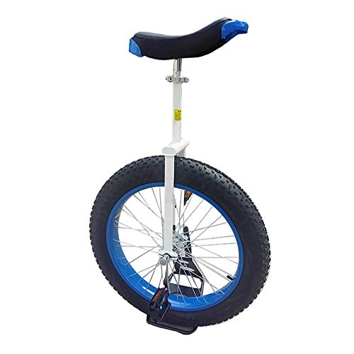 Monocycles : AHAI YU Big Kids / Homme Teen 20inch Roue monocycle, avec Pneu de Montagne et Stand très épais, 24 Pouces Adultes équilibrer Vélo pour Oudoor Trek (Color : Blue, Size : 24INCH)