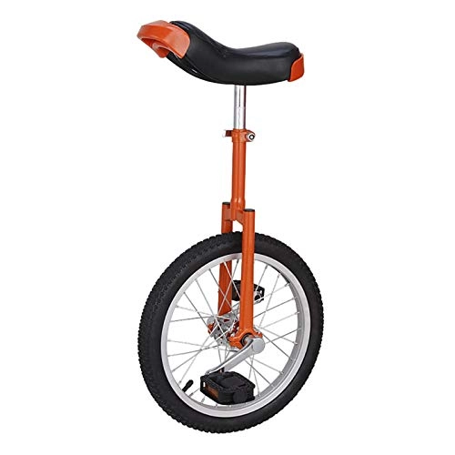 Monocycles : AHAI YU Compétition Monocycle Balance Sturdy 16 Pouces Monocycles pour débutants / Adolescents, avec Roue d'antyle d'étanche à Cyclisme Sports de Plein air Fitness Exercice Santé (Color : Orange)