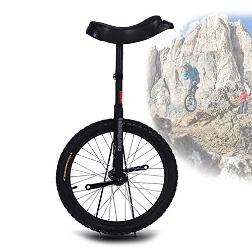 Monocycles : AHAI YU Monocycle pour Enfants Adultes / Adolescents / Big Kids Stunt monocycle, Black Balance Cycling avec Pneu d'étanchéité 16 / 18 / 20 Pouces, Acier de manganèse à Haute résistance (Size : 16 inch)