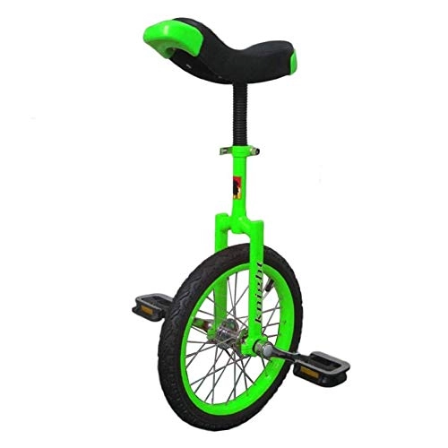 Monocycles : AHAI YU Unisexe monocycle - Vert, monocycle 16"pour Enfants, 20" / 24"monocycle pour Adultes, père / mère / Fille / Fille Vélo de Sport en Plein air (Color : White, Size : 16IN Wheel)