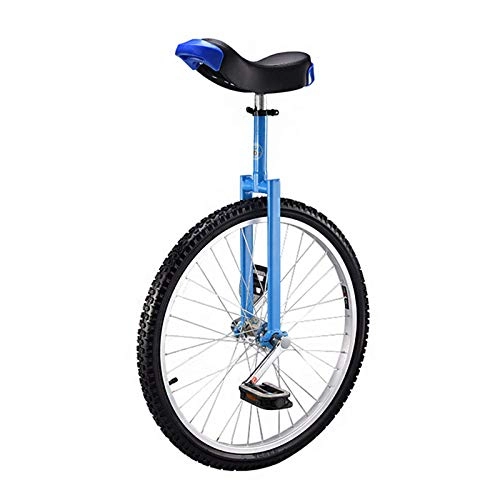 Monocycles : ALBN Monocycle De 24 Pouces pour Grands Enfants / Adultes, Monocycle Exterieur Reglable avec Cadre en Acier Robuste Et Roue De Jante en Alliage, Meilleur Cadeau d'anniversaire, Bleu