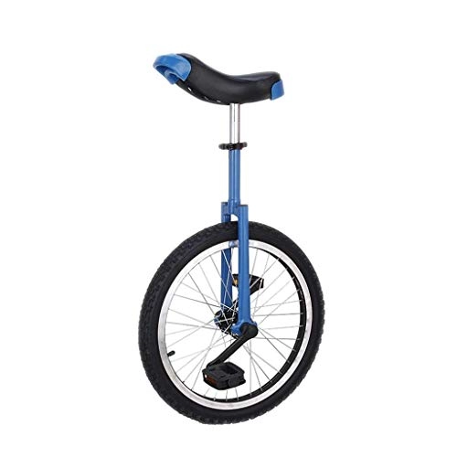 Monocycles : AUKLM Comfort Bikes Exercice arobie Monocycle 16 18 20 pouces Unicycles d'entranement de roue pour enfants adultes, exercice de cyclisme d'quilibre de pneu de montagne antidrapant rglable en hauteur, avec Unicyc