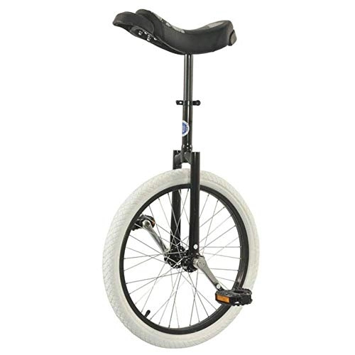 Monocycles : Azyq Monocycle d'entraînement de roue de 20 pouces pour adulte / enfants / débutants, exercice de cyclisme d'équilibre de pneu de montagne antidérapant, réglable en hauteur, Noir, 20 pouces