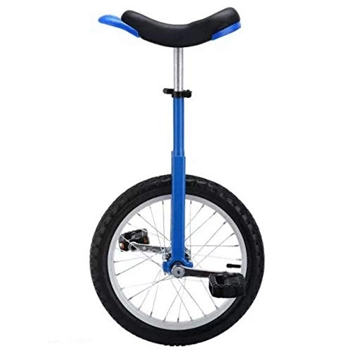Monocycles : Azyq Monocycles de roue 16 / 18 / 20 pouces pour enfants adultes adolescents débutants, monocycle robuste avec jante en alliage, exercice d'équilibre en plein air amusant Fitness, Bleu, Roue de 16 pouces
