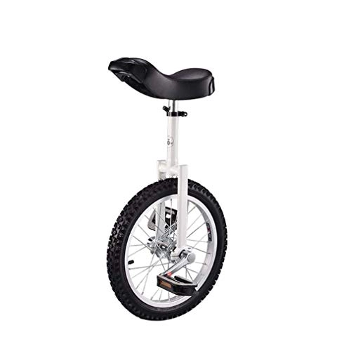 Monocycles : Caseyaria 16" 18" 20" 24" Scooter Monocycle Vélo Cirque Vélo Jeunes Adultes Équilibre Exercice Unique Roue De Bicyclette en Aluminium Roue, Blanc
