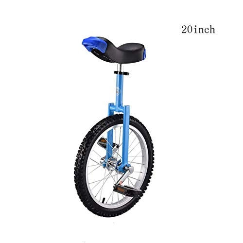 Monocycles : Caseyaria 20 Pouces Enfants Adultes Monocycle Monocycle Drôle Acrobatie Draisiennes pour Une Seule Roue Acrobatique Draisienne, Bleu