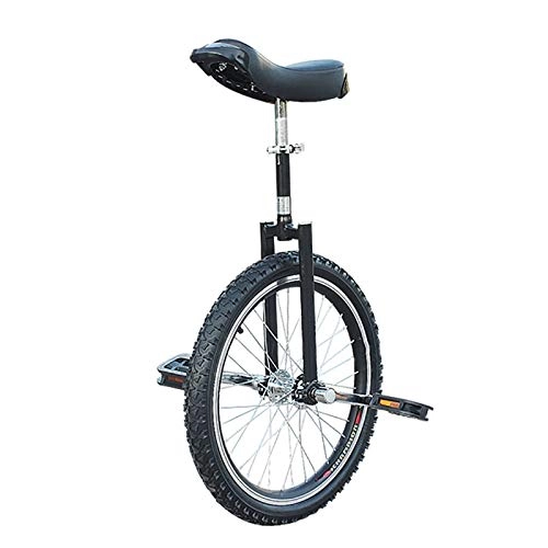 Monocycles : Compétition Monocycle Balance Stury Hunycles pour débutants / Adolescents, avec roue d'étanche à la molette de pneus de butyle à vélo de sport de plein air Fitness exercice Santé ( Color : BLACK )