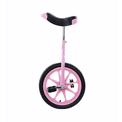 Monocycles : EEKUY Enfants Entraneur Monocycle, Draisiennes Brouette Anti-Skid Tire quilibre du Vlo d'exercice Hauteur Ajustable Fitness Vlo Vlo, Rose