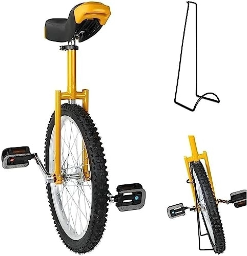 Monocycles : ErModa Vélo monocycle Roue Formateur monocycle Hauteur réglable Anti-dérapant Montagne Pneu équilibrage vélo Exercice