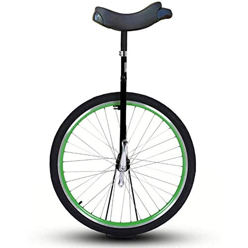 Monocycles : Extra Large 28" Wheel Perfect Starter Uni, Blike à Une Roue pour Grands Adolescents, Adultes, Grands Enfants, Exercice d'équilibrage (Couleur : Vert, Taille : 28in)