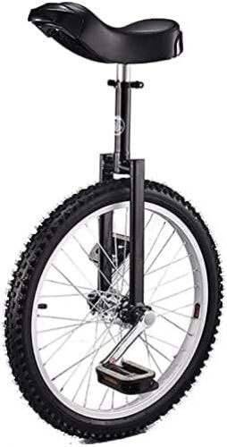 Monocycles : FOXZY Monocycle 18 Pouces vélo d'entraînement for Adultes et Adolescents avec Hauteur réglable, Trois Couleurs for Les monocycles de Sports de Plein air (Color : Black)