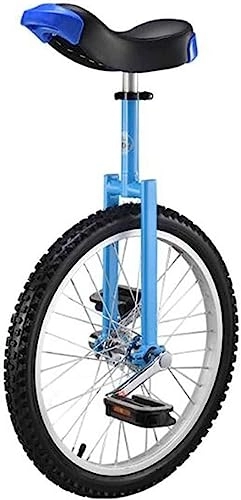 Monocycles : FOXZY Monocycle 18 Pouces, vélo équilibré à Une Roue, adapté aux Adultes avec Une Hauteur réglable de 140 à 165 centimètres (Color : Blu)