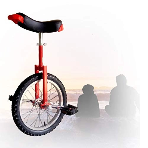 Monocycles : GAOYUY Monocycle De Roue 16 / 18 / 20 / 24 Pouces, Hauteur Ajustable Monocycle Freestyle Unisexe Confortable Et Facile À Manipuler pour Adultes Enfants (Color : Red, Size : 20 inch)