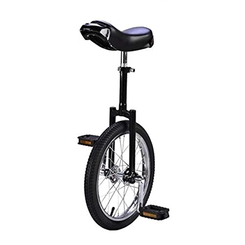 Monocycles : GAXQFEI 4 / 18 / 20 Pouce Roue Monocycle, Vélo de Pédale de Siège Ajustable Noir Pour Adultes Big Kid Boy, Sports de Montagne En Plein Air Fitness, Charge 150Kg, 18In(46Cm)