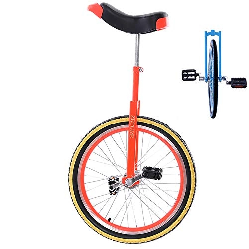 Monocycles : GJZhuan Dbutants Monocycle, Ergonomique Selle Roue Entraneur Monocycle quilibre Cyclisme Performance Exercice Monocycle, Unisexe - Fun Monocycle (Color : Orange)