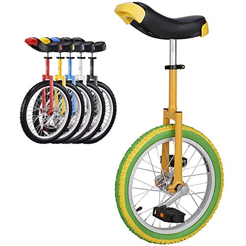 Monocycles : GJZhuan Fun Monocycle, Leakproof Butyl Pneu Roue Vlo Sports De Plein Air Fitness Exercice Sant for Les Dbutants / Professionnels / Enfants / Adultes Roue Entraneur Monocycle (Size : 18inch)