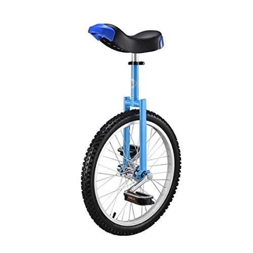 Monocycles : HH-CC Monocycle Monocycle 18 Pouces, Vélo d'équilibre à Une Roue, Convient aux Enfants et Adultes de 140-165Cm Hauteur Réglable, Meilleur Anniversaire, Monocycle 3 Couleurs, Bleu