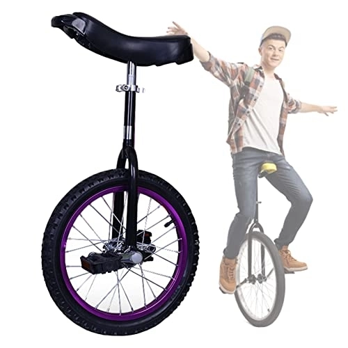 Monocycles : HWBB Monocycle Monocycle à Roues de 20 Pouces pour la Remise en Forme D'équilibre d'exercice de Montagne, Vélo D'équilibre Unisexe pour Adultes de Grande Taille, Sports de Plein Air (Color : Purple)