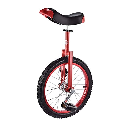 Monocycles : JHSHENGSHI Monocycle de 18 Pouces, vélo d'équilibre à Une Roue, adapté aux Enfants et Adultes de 140 à 165 cm, Hauteur réglable, Anniversaire, monocycle 3 Couleurs (Couleur: Bleu)