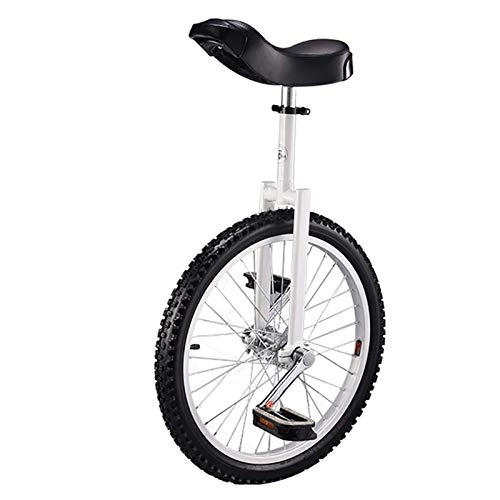 Monocycles : JHSHENGSHI Monocycle, vélo d'équilibre à Roue Unique de 20 Pouces, adapté aux Enfants et Adultes de 145 à 175 cm, Hauteur réglable, Anniversaire, 5 Couleurs (Couleur: Rouge)