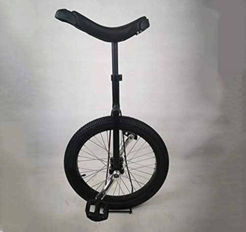 Monocycles : JUIANG avec pédales antidérapantes en Nylon monocycle - Cadre en Acier Robuste vélo à Une Roue - Design Ergonomique Adulte Formateur Monocycle - pour Les débutants Black