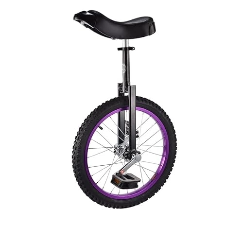 Monocycles : Leodun Monocycle pour Enfants, 16 / 18 Pouces Monocycle Équilibre-Vélo d'exercice Fitness-Scooter Cirque, Siège Réglable, Charges 150kg, Noir, 18in