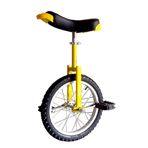 Monocycles : Monocycle 20 24 Pouces Roue Adultes Enfants Draisienne, Monocycle Épais En Alliage D'aluminium, Skidproof Butyl Pneus Mountain Sports De Plein Air Cyclisme Fitness ( Color : Yellow , Size : 20 inch )