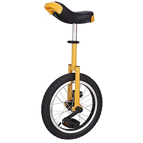 Monocycles : Monocycle Cyclisme D'équilibre de Monocycle de 16 Pouces, pour Enfants / Garçons / Filles de 12 Ans, avec Roue de Pneu en Alliage n Butyl, pour Les Sports de Plein Air (Color : Yellow)