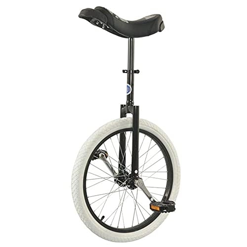 Monocycles : Monocycle d'entraînement de Roue de 20 Pouces pour Adultes / Enfants / débutants, Exercice de Cyclisme d'équilibre de Pneu de Montagne antidérapant, Durable réglable en Hauteur (20 Pouces Noir)