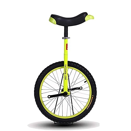 Monocycles : Monocycle D'Entraînement pour Enfants / Adultes De 14" / 16" / 18" / 20", Vélo d'exercice De Vélo d'exercice De Vélo d'exercice D'Équilibre De Pneu De Butyle Antidérapant en Hauteur Réglable (Couleur, Jau