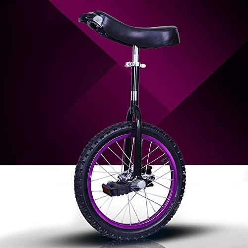 Monocycles : Monocycle de roue de pneu de 50, 8 cm, adultes et grands enfants, unisexe, pour débutants, charge 150 kg, cadre en acier (couleur : violet, taille : 51 cm))