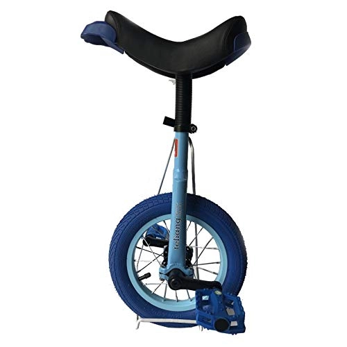 Monocycles : Monocycle Monocycle Enfant 12 Pouces pour Les Garçons, Les Filles, Roue Antidérapante de Montagne, pour Les Débutants, Équilibre Vélos de Cyclisme avec Jante en Alliage (Color : Blue)