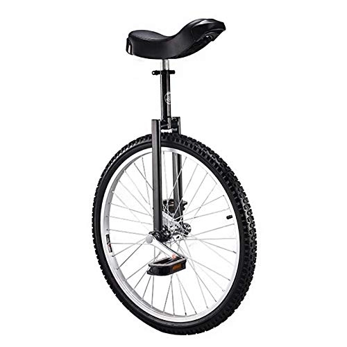 Monocycles : Monocycle, Monocycle Freestyle Professionnel Unisexe 24 Pouces Cadre en Acier Au Manganèse Solide for Les Enfants Et Les Adultes, Noir