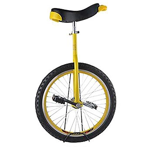 Monocycles : Monocycle Monocycle Jaune 24Inch / 20Inch Monocycles for Adults Beginner, 18Inch / 16Inch One Wheel Monocycle for Kids / Adolescents Age 9-15, for Ouydoor Sports Self Balancing (Size : 24Inch)