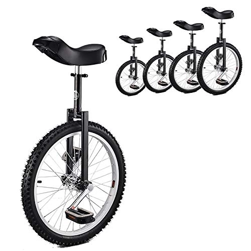 Monocycles : Monocycle Monocycle pour Enfants 20 Pouces Noir, Adultes / Débutants / Homme Adolescent 24 / 18 / 16 Pouces Monocycles À Roues, 12-17 Ans, Amusement en Plein Air Balance Cycling (Size : 16inch)