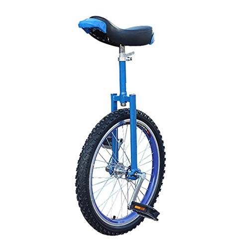 Monocycles : Monocycle pour enfants Boy filles unisexe monocycle Bike enfants Débutant adulte, 16 " / 18" / 20 " / 24" / vélo à roues, hauteur réglable, charge 150kg / 330lbs ( Color : BLUE , Size : 51CM(20INCH) )