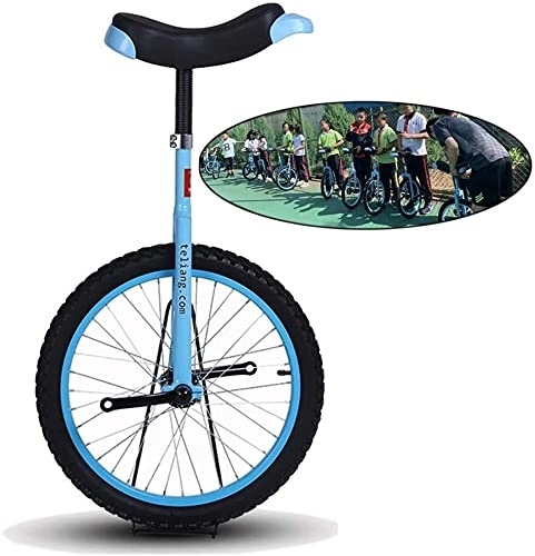 Monocycles : Monocycle Vélo Monocycle 14" / 16" / 18" / 20" Pouce Roue Monocycle pour Enfant / Adulte, Blue Balance Fun Bike Vélo Sports de Plein Air Fitness Exercice Santé, Bleu (Color : Blue, Size : 18 inch Wheel)