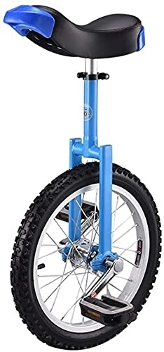 Monocycles : Monocycle Vélo Monocycle 24" / 20" / 18" / 16" Roue Monocycle pour Enfants / Adultes, Blue Balance Vélo Vélo Vélo avec Siège Réglable Et Pédale Antidérapante, À Partir De 9 Ans (Color : Blue, Size :