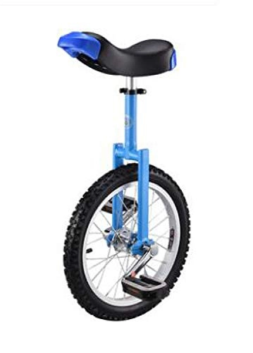 Monocycles : Monocycle à une roue, monocycle 16 pouces, pneus antidérapants de montagne, hauteur du siège réglable / C